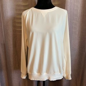 Adrienne Vittadini white long sleeve top
